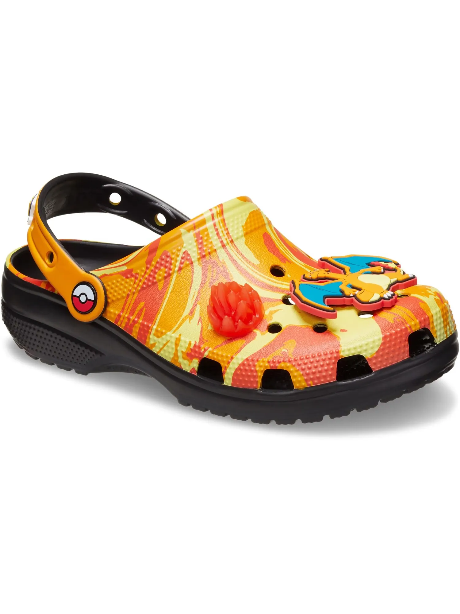 Сабо Crocs Classic Clog x Pokémon, Charizard — изображение 6 из 7, черный