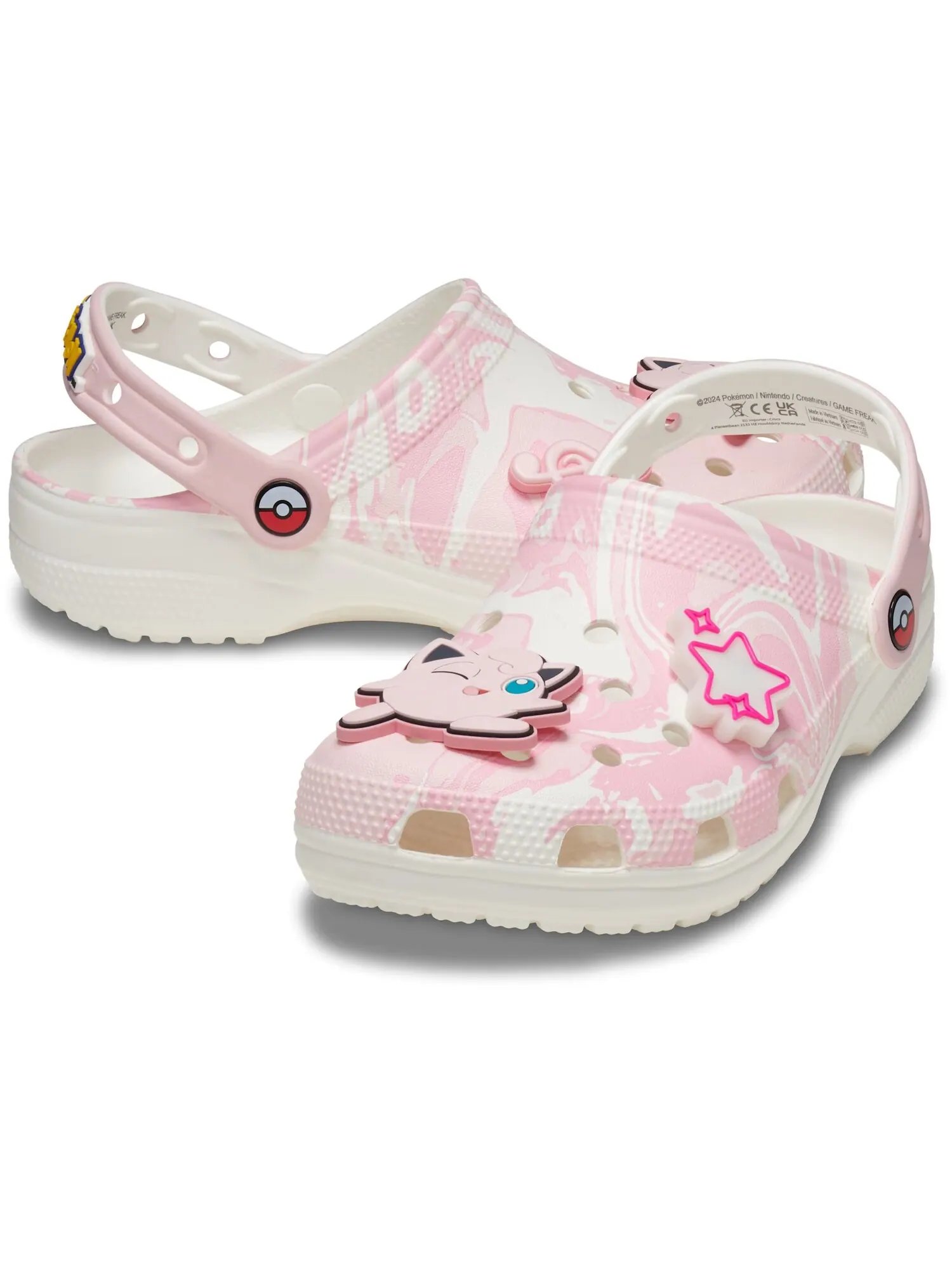 Сабо Crocs Classic Clog x Pokémon, Jigglypuff — изображение 2 из 7, мульти