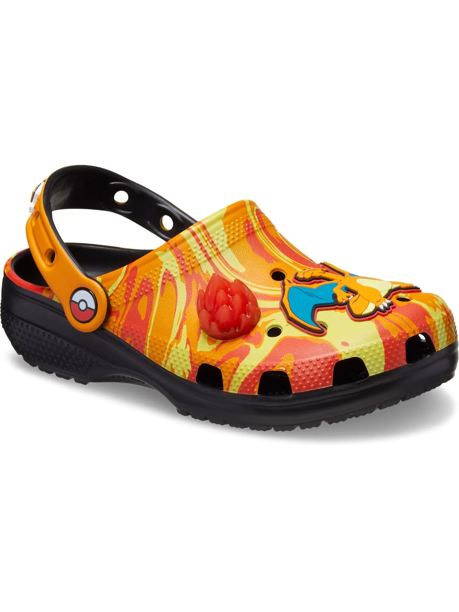 Сабо детские Crocs Classic Clog x Pokémon, Charizard — изображение 6 из 7, черный