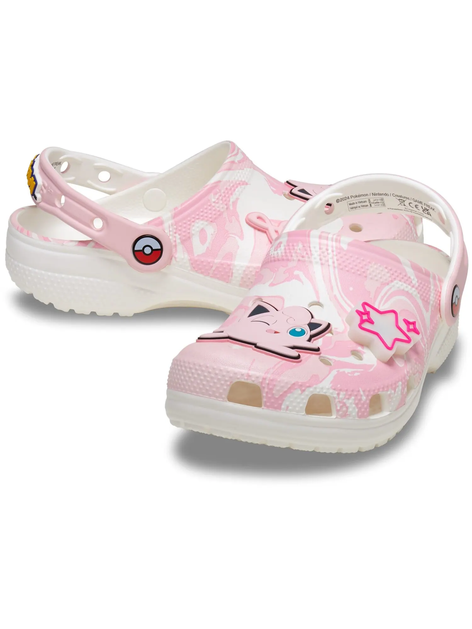 Сабо детские Crocs Classic Clog x Pokémon, Jigglypuff — изображение 2 из 7, мульти