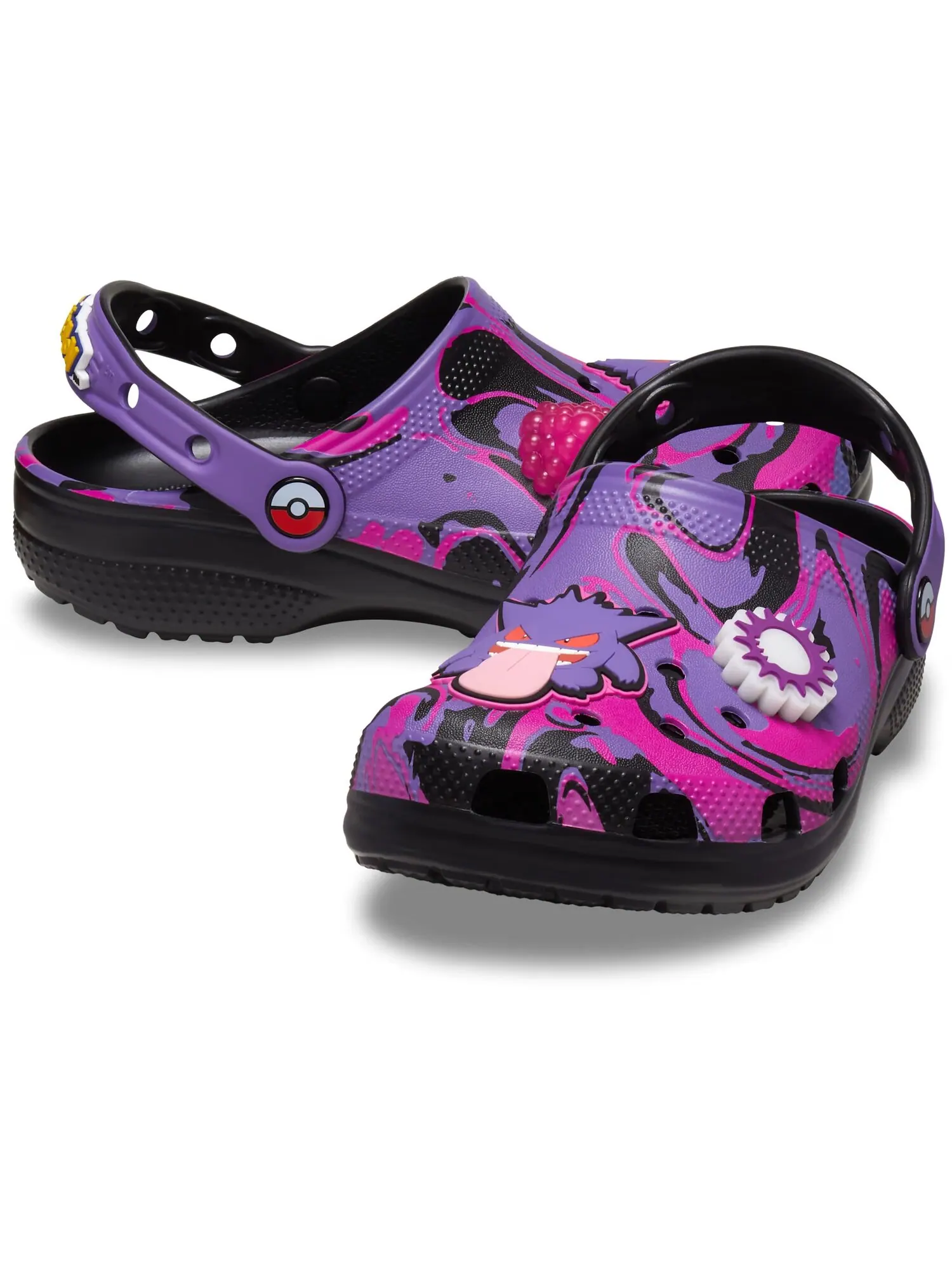 Сабо детские Crocs Classic Clog x Pokémon, Gengar — изображение 2 из 7, черный