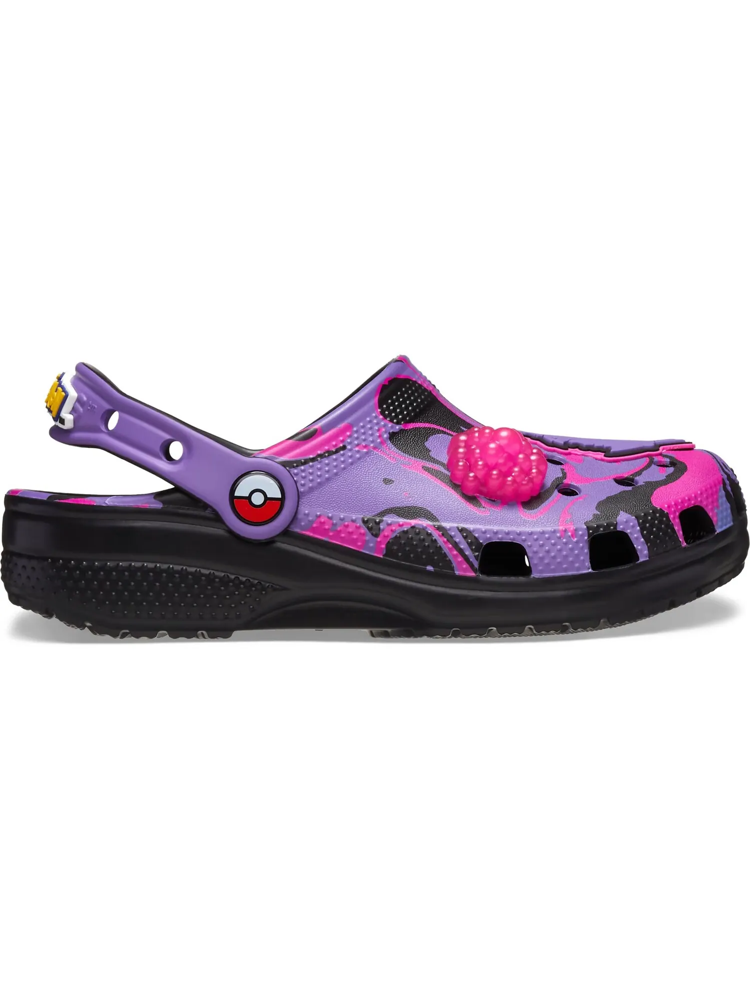 Сабо детские Crocs Classic Clog x Pokémon, Gengar — изображение 3 из 7, черный