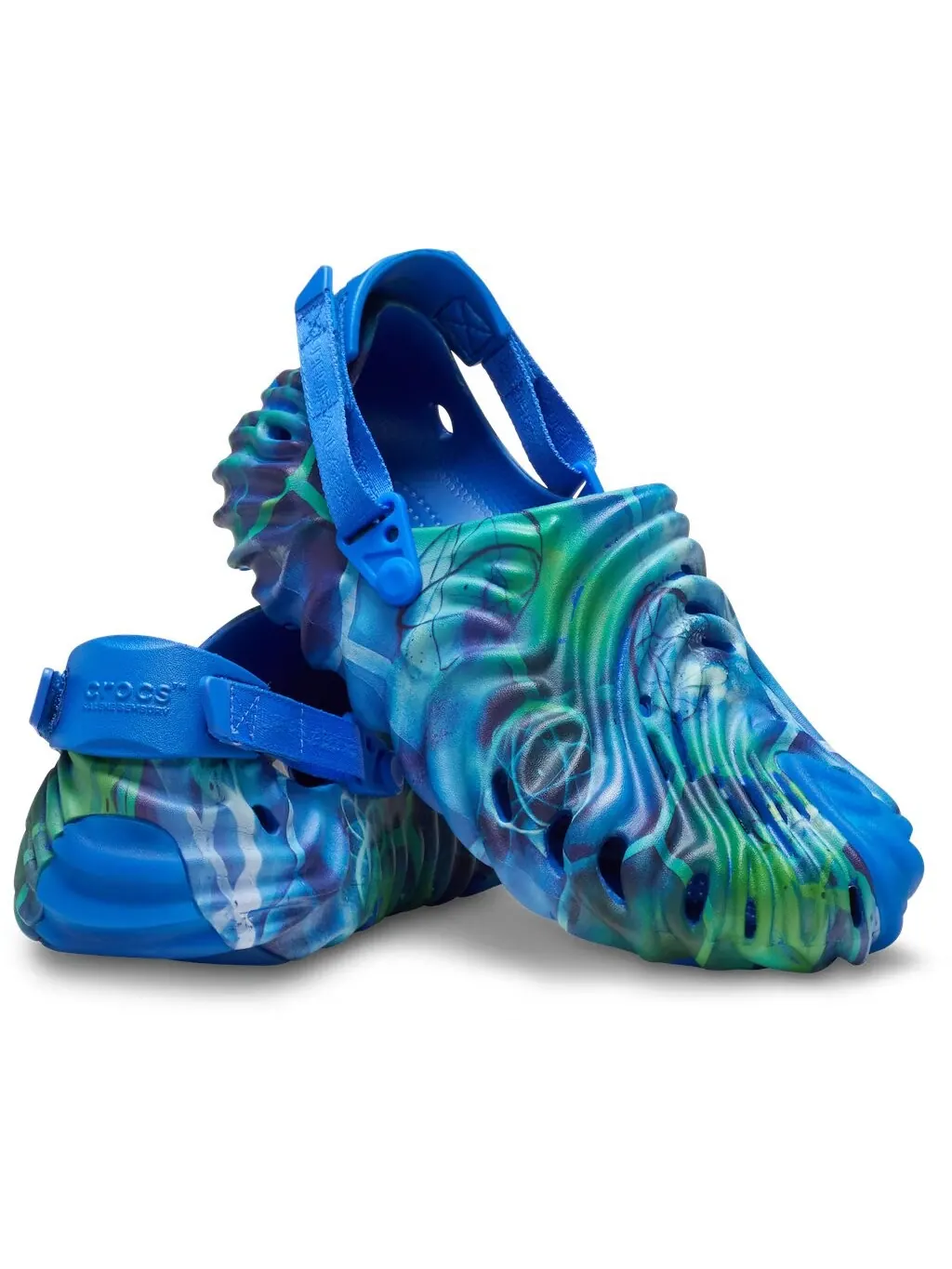 Сабо Crocs Pollex x Futura x Salehe Bembury 'Art Friends Thumbs Up Good Job' — изображение 2 из 8, синий