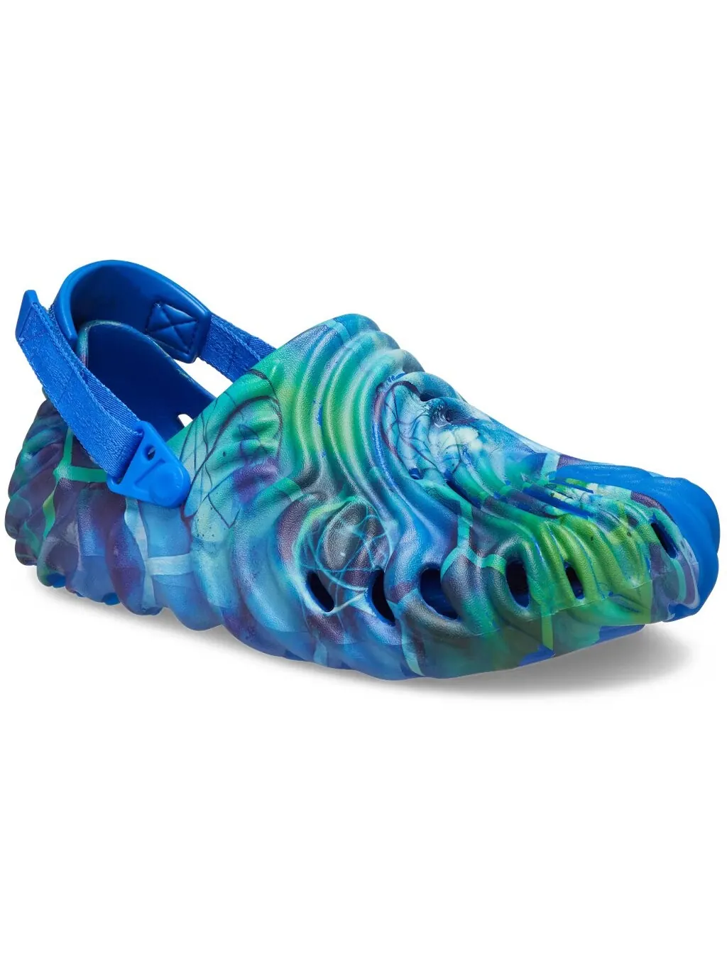 Сабо Crocs Pollex x Futura x Salehe Bembury 'Art Friends Thumbs Up Good Job' — изображение 7 из 8, синий