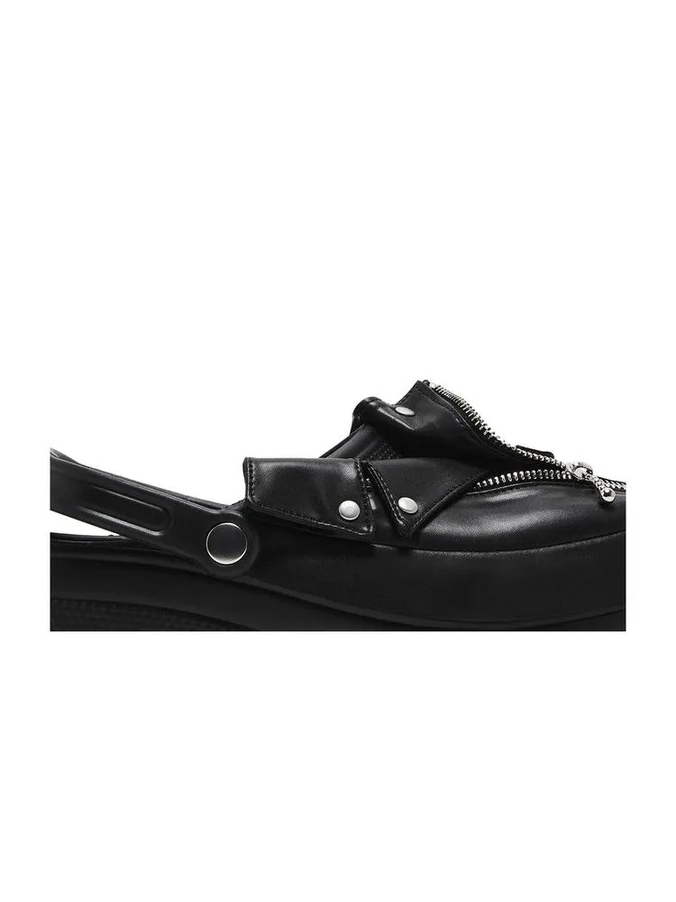 Кроссовки Crocs BEAMS x Classic Clog 'Leather Riders' — изображение 3 из 9, черный