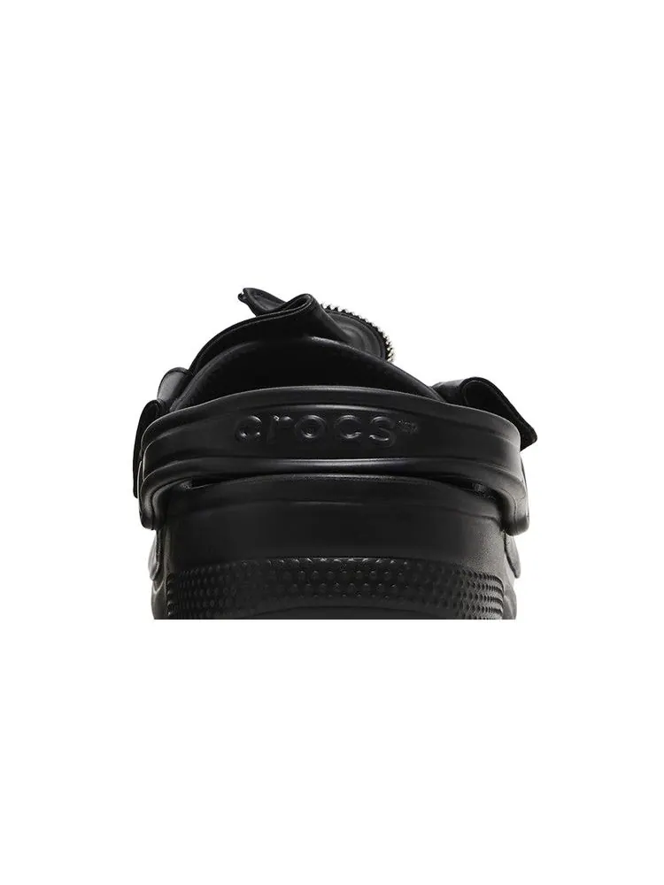 Кроссовки Crocs BEAMS x Classic Clog 'Leather Riders' — изображение 8 из 9, черный