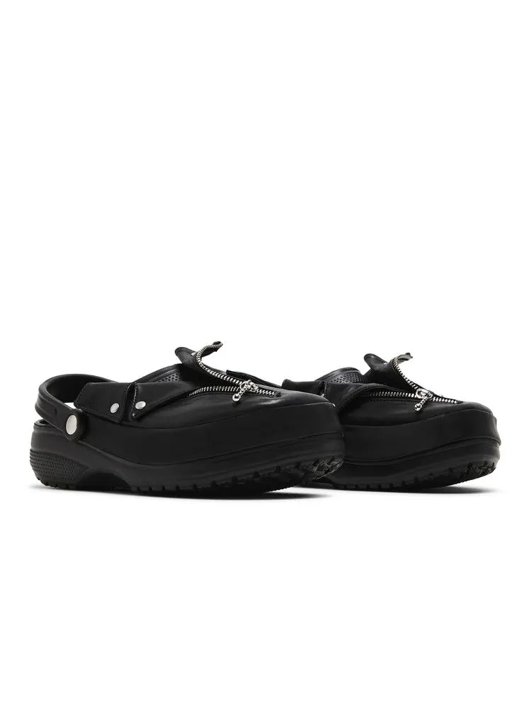 Кроссовки Crocs BEAMS x Classic Clog 'Leather Riders' — изображение 9 из 9, черный
