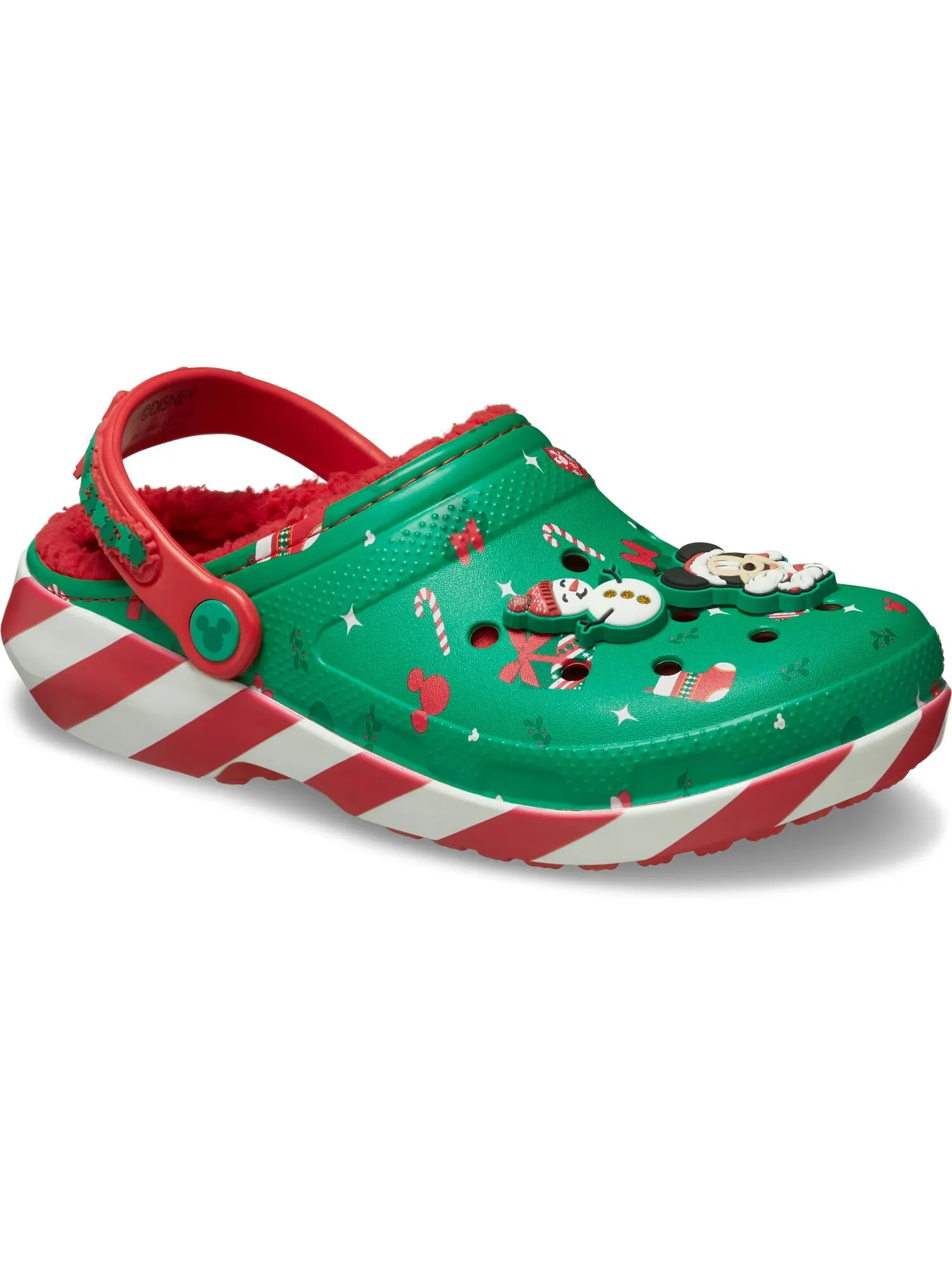 Сабо Crocs Classic Clog x Disney Mickey Holiday — изображение 6 из 7, зеленый/красный