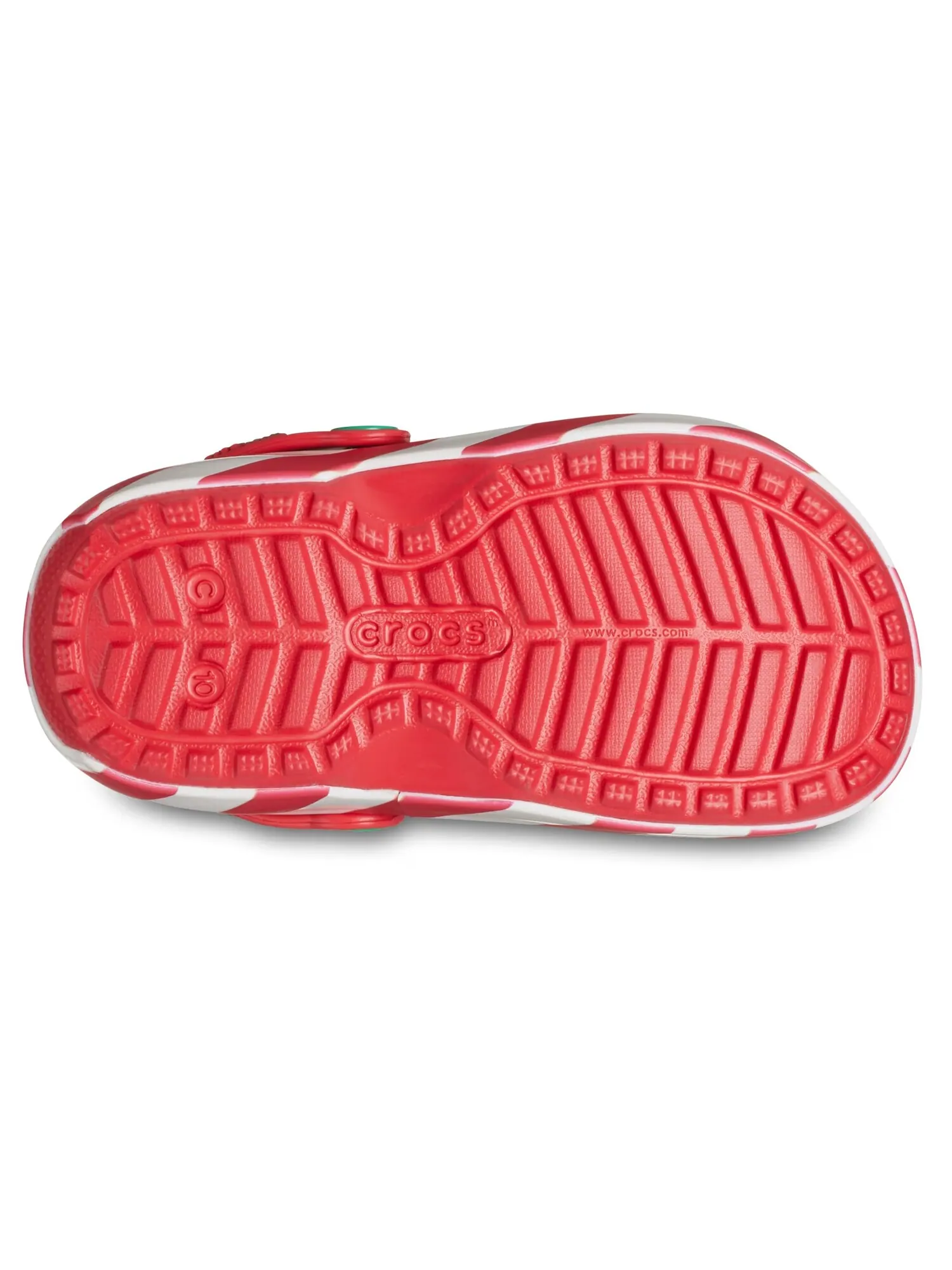 Сабо для маленьких детей Crocs Classic Clog x Disney Mickey Holiday — изображение 4 из 7, зеленый/красный