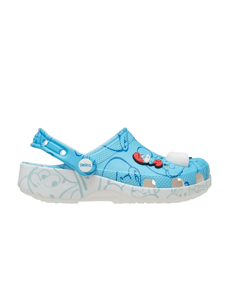 Кроссовки Crocs The Smurfs x Classic Clog Kids 'Allover Print'