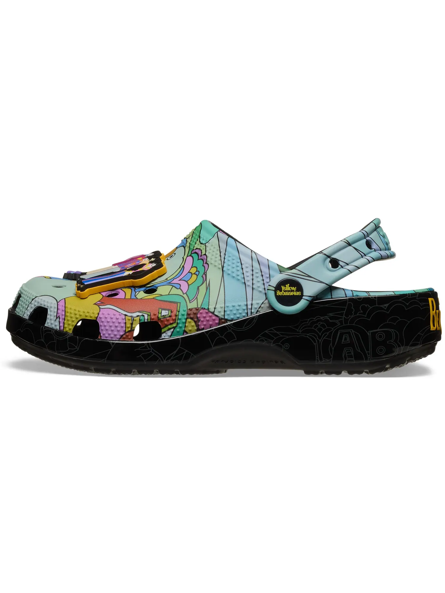 Сабо унисекс The Beatles x Crocs: Love — изображение 6 из 7, черный/мультиколор