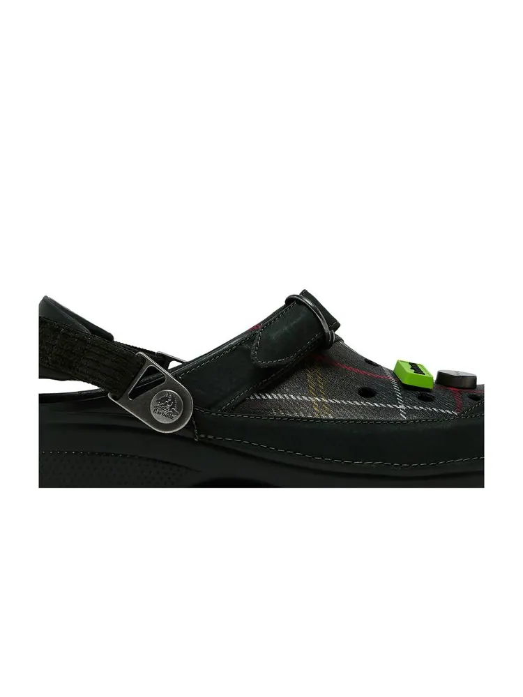 Кроссовки Barbour x Classic Clog 'Kelp Plaid' — изображение 2 из 8, плед из ламинарии