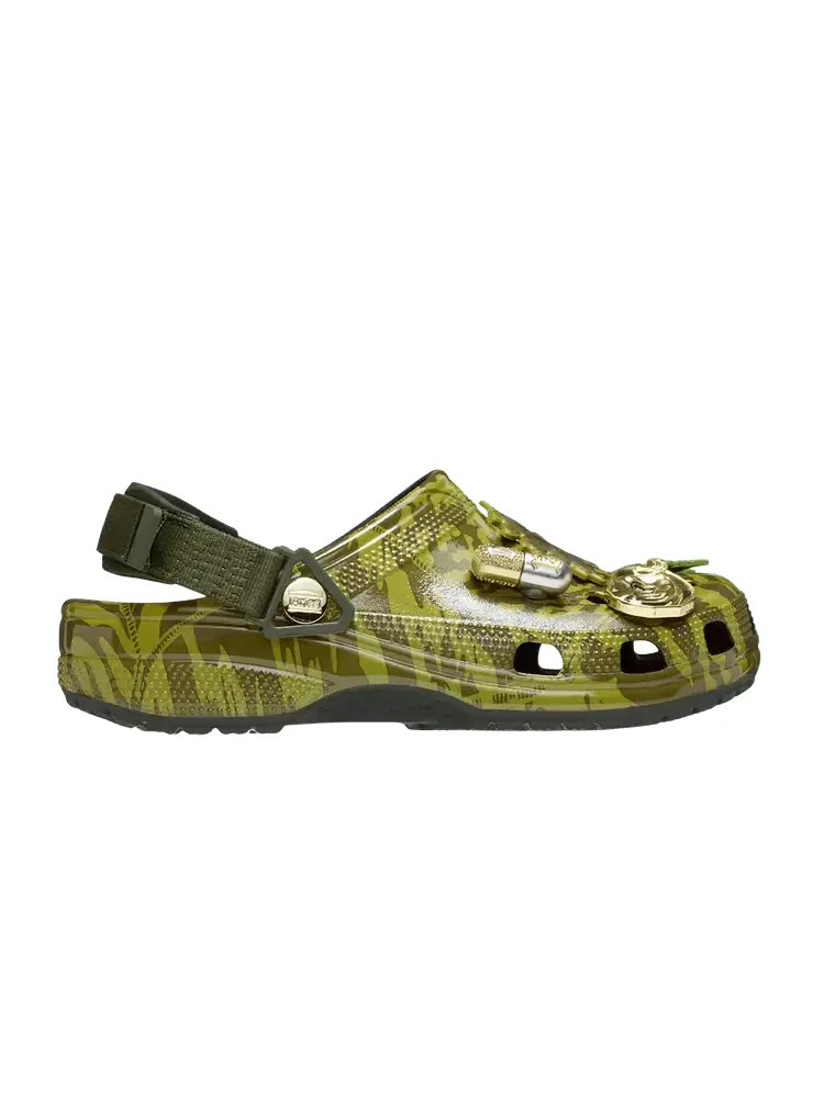 Кроссовки Crocs Aries x Classic Clog 'Dark Algae' — изображение 1 из 1, зеленый