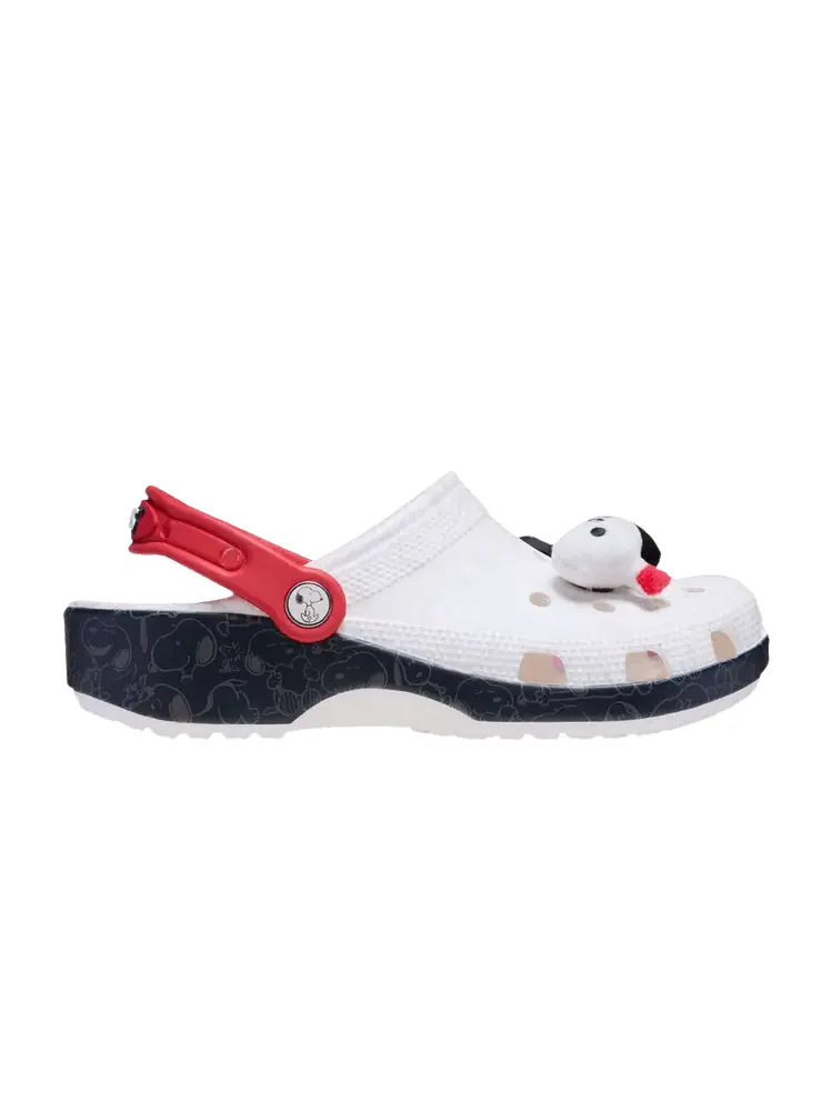 Кроссовки Crocs Peanuts x Classic Clog 'Snoopy' — изображение 1 из 1, белый/красный