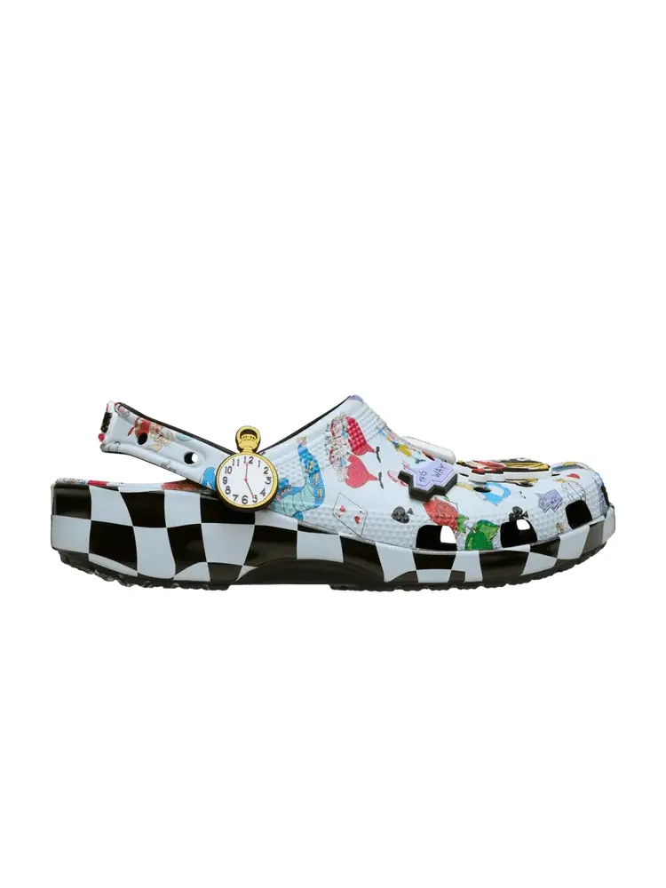 Кроссовки Crocs Disney x Classic Clog 'Alice in Wonderland Character Print' — изображение 1 из 1, мульти