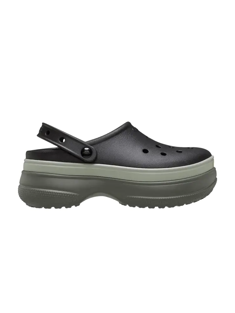 Кроссовки Crocs Classic Stacked Clog 'Black' — изображение 1 из 1, черный
