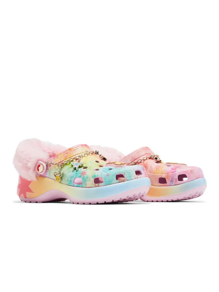 Кроссовки Crocs Pokémon x Wmns Classic Platform Clog 'Eevee' — изображение 9 из 9, розовый/мульти