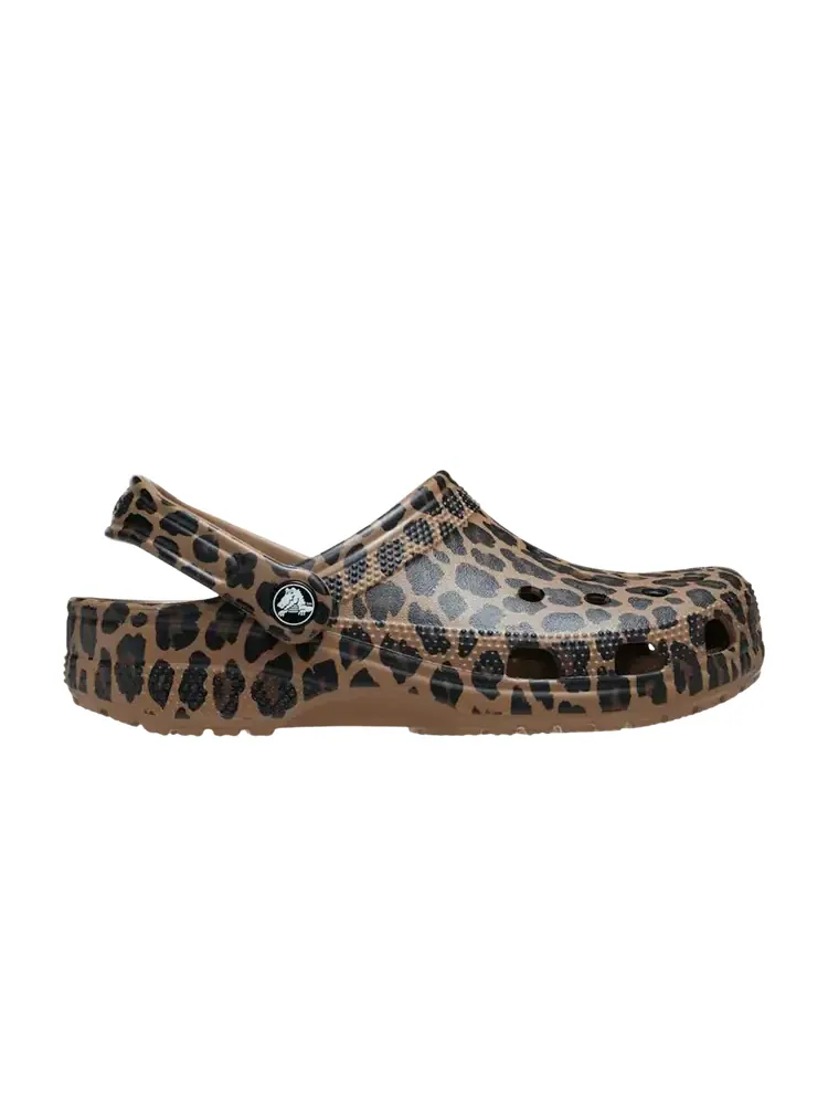 Crocs Wmns Classic Clog 'Leopard' — изображение 1 из 1, коричневый