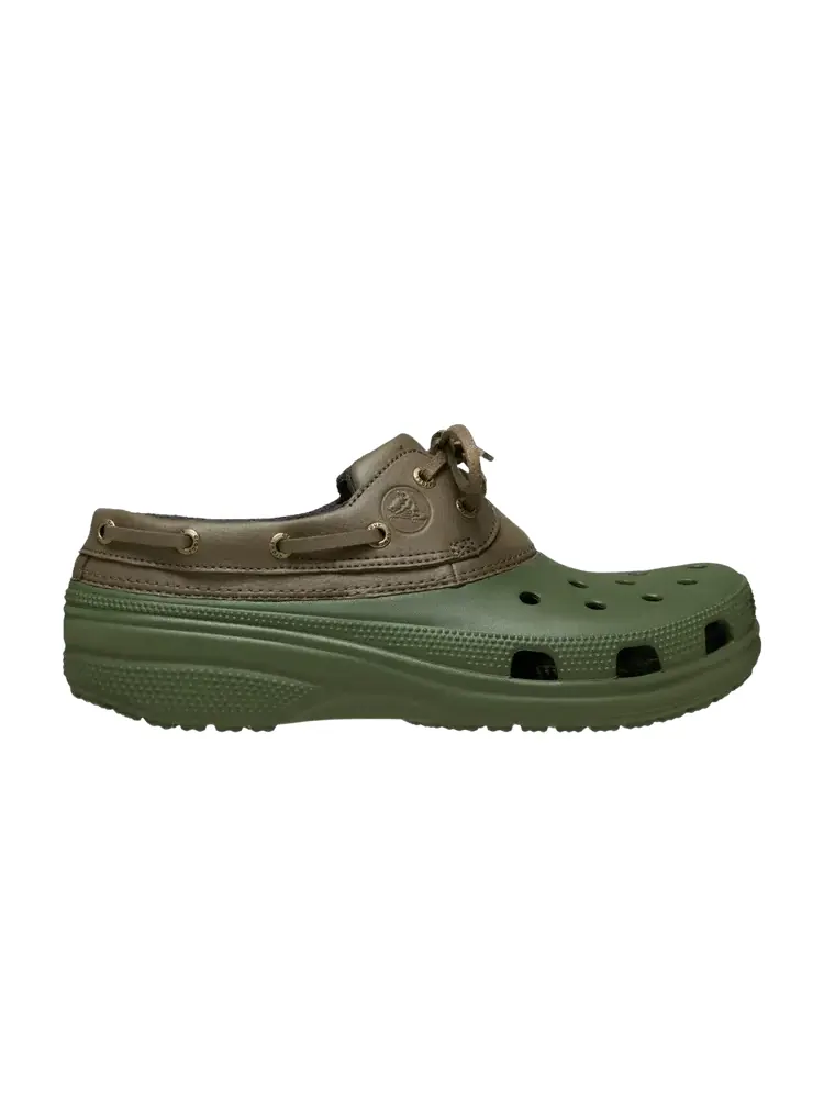 Кроссовки Crocs Classic Boat Shoe — изображение 1 из 1, зеленый