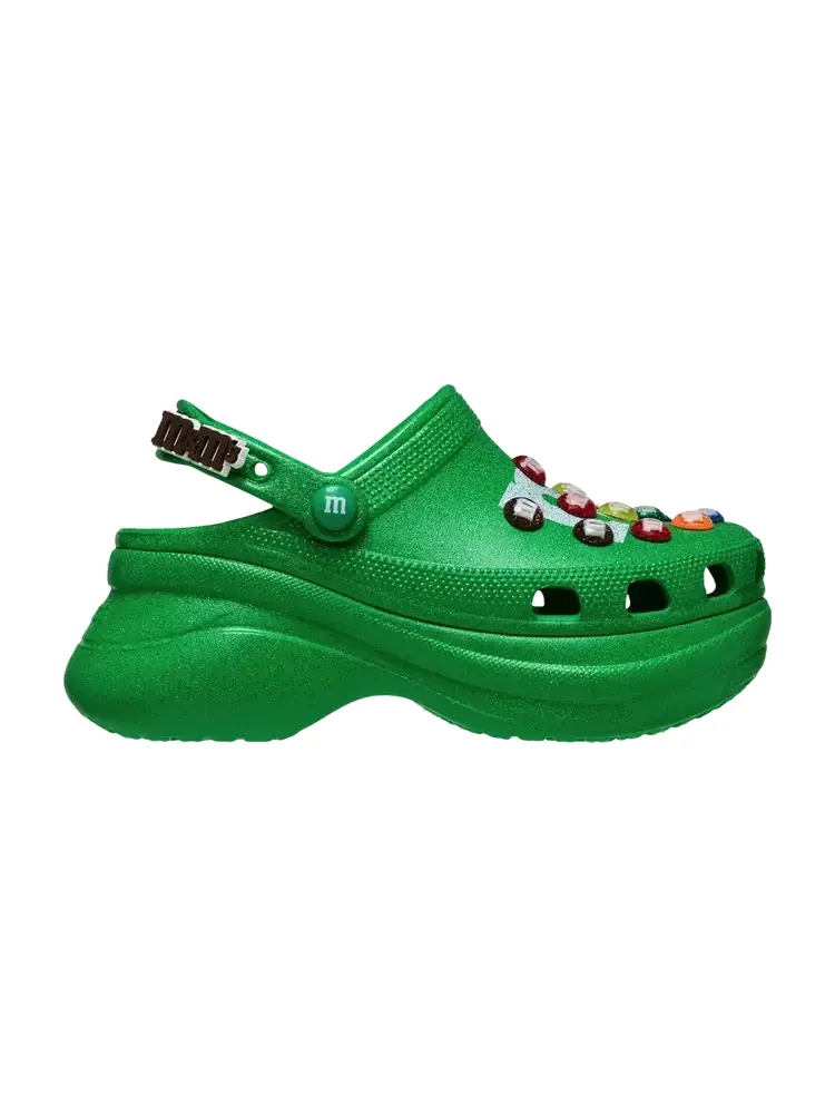 M&M'S x Crocs Wmns Classic Bae Clog 'Green Glitter' — изображение 1 из 1, зеленый