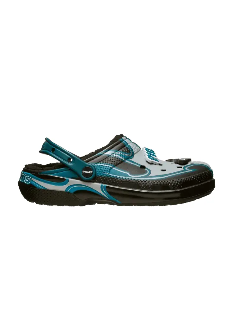 Кроссовки Crocs NFL x Classic Lined Clog, Philadelphia Eagles — изображение 1 из 1, бирюзовый