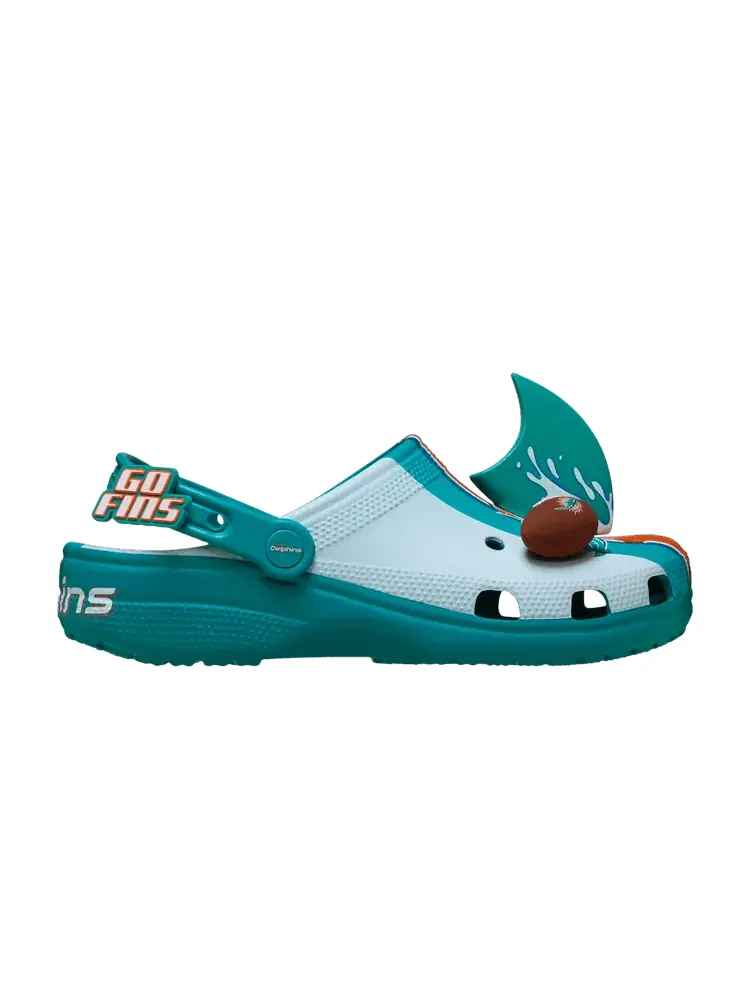 Кроссовки Crocs NFL x Classic Clog, Miami Dolphins — изображение 1 из 1, бирюзовый