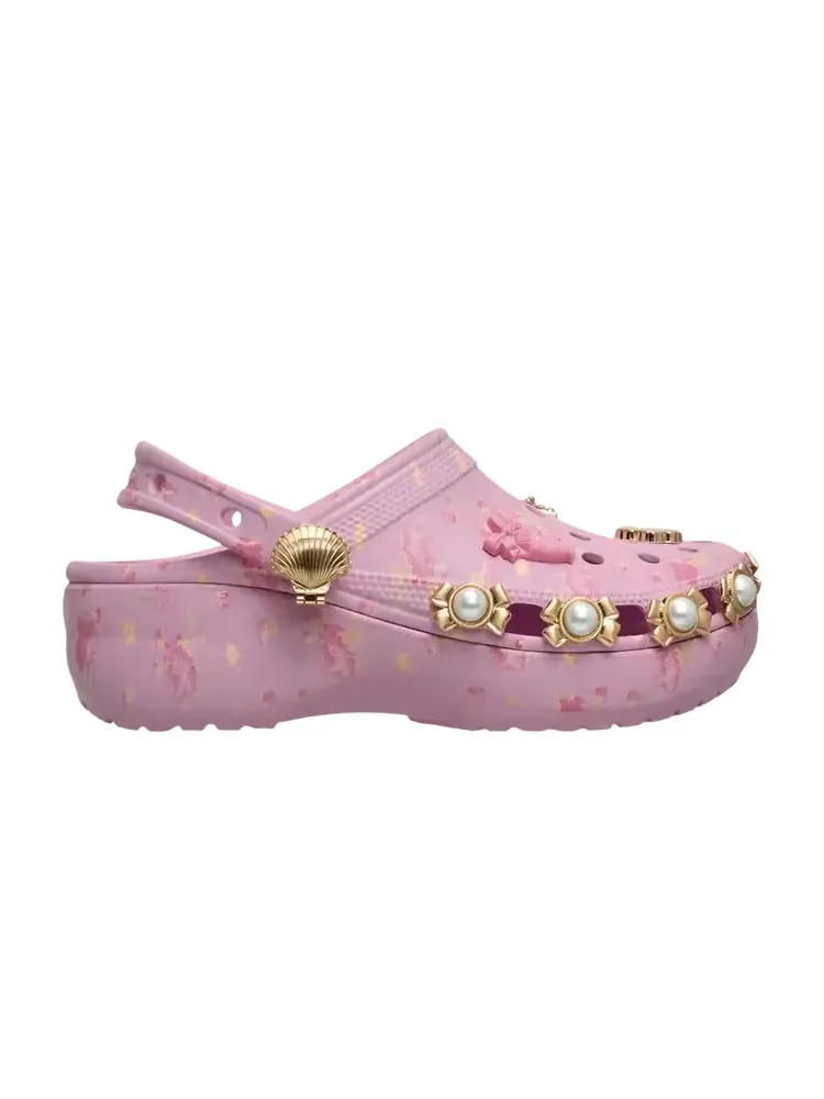 Классические сабо на платформе LoveShackFancy x Crocs Wmns, цвет «Балерина» — изображение 1 из 1