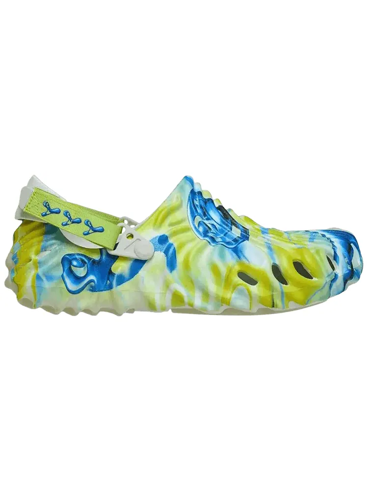 Кроссовки Salehe Bembury x Kenny Scharf x Crocs Pollex Clog — изображение 1 из 1, синий