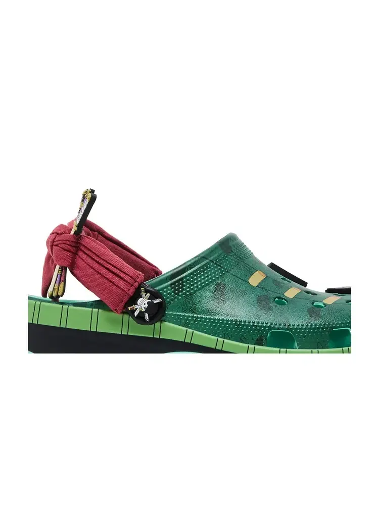 Сабо One Piece x Crocs 'Roronoa Zoro' — изображение 2 из 8, зеленый