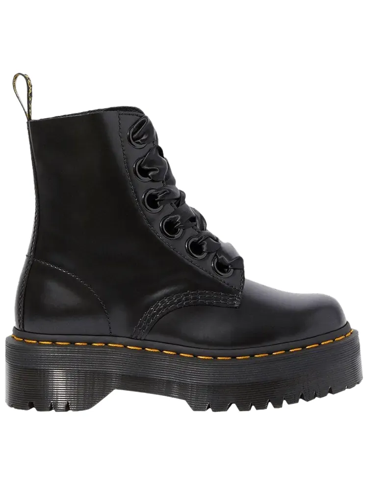 Ботинки Dr. Martens Molly Wmns на платформе, кожаные — изображение 1 из 1, черный