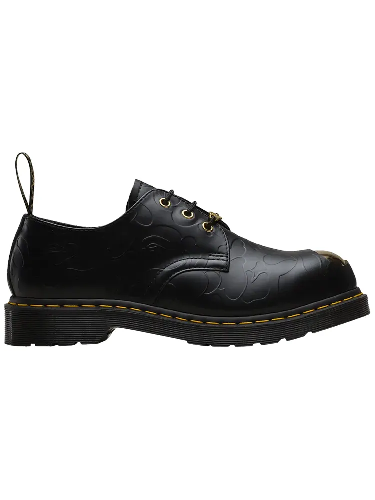 Кроссовки Dr. Martens A Bathing Ape x Emboss 1461 'Black Camo' — изображение 1 из 1, черный