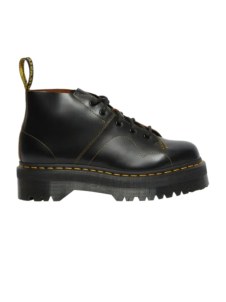 Ботинки Dr. Martens Church кожаные на платформе — изображение 1 из 1, черный