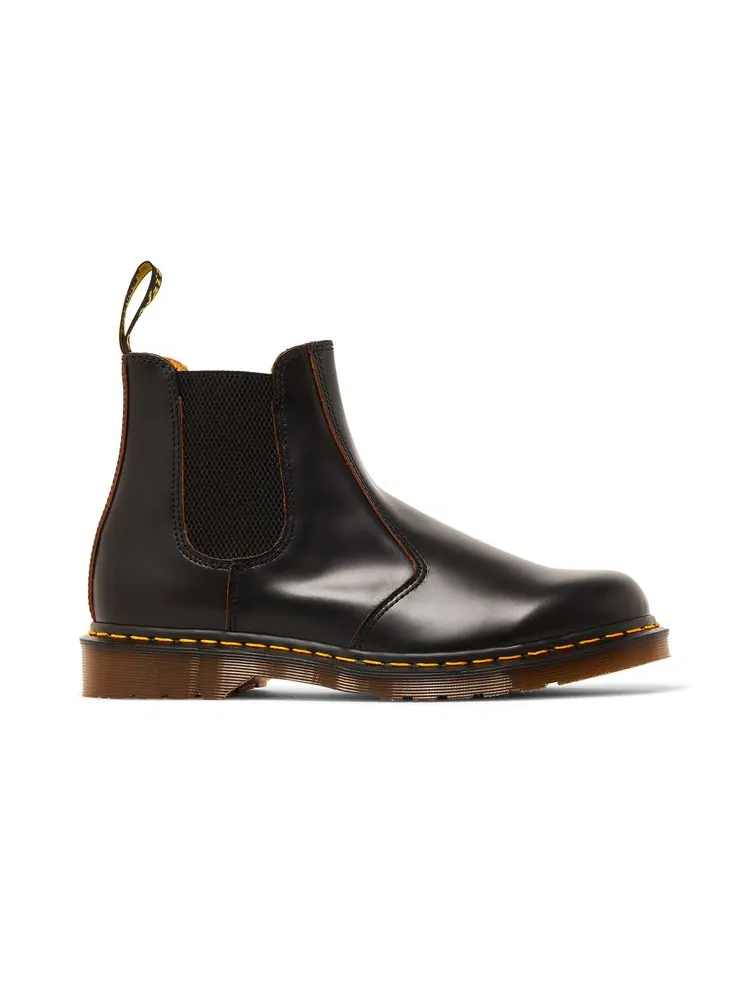 Кроссовки Dr. Martens 2976 Vintage Chelsea 'Black Quilon', кожаные