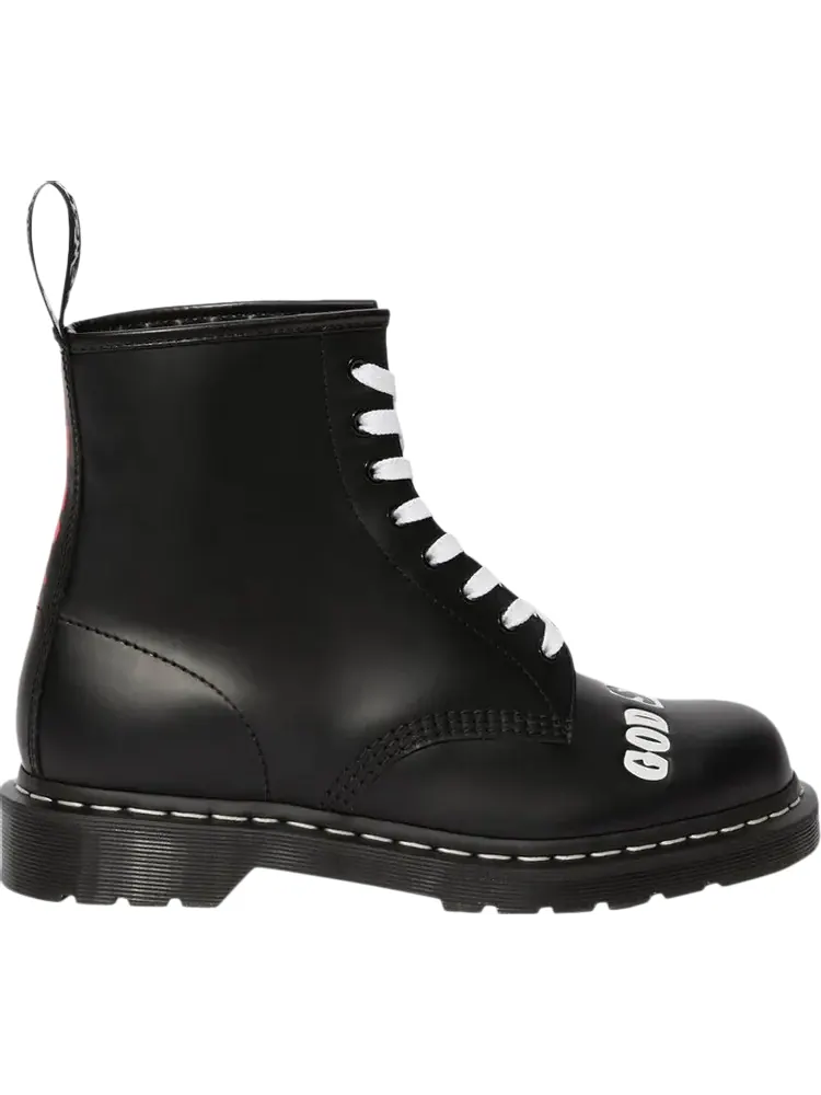 Ботинки мужские Dr. Martens x Sex Pistols, с надписью на носке — изображение 1 из 1, черный