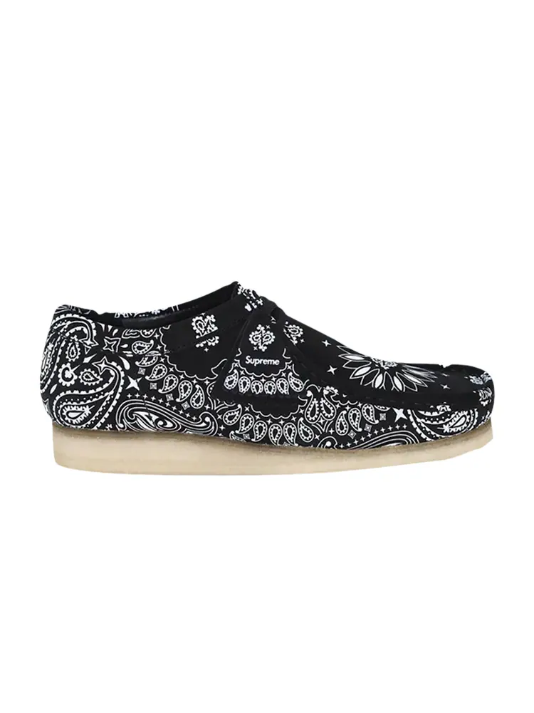 Кроссовки Clarks Wallabee 'Black Bandana' — изображение 1 из 1, черный