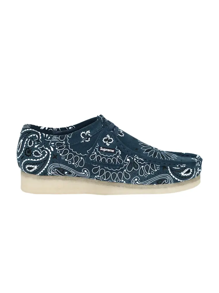 Кроссовки Clarks Wallabee 'Blue Bandana' — изображение 1 из 1, синий