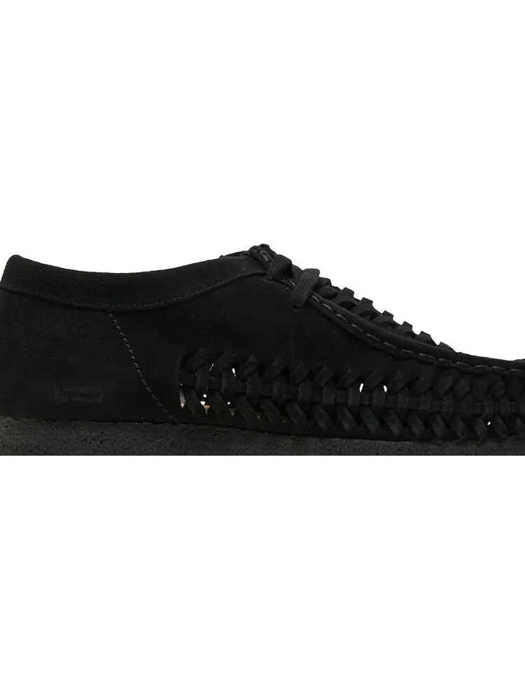 Кроссовки Clarks Supreme x Woven Wallabee Black — изображение 2 из 8, черный