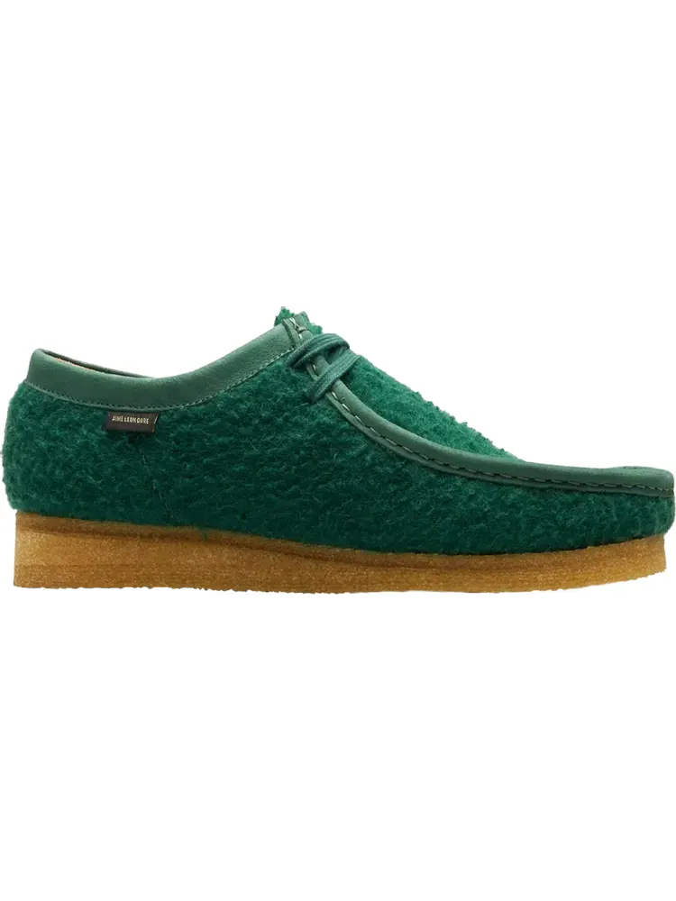 Кроссовки Clarks Aimé Leon Dore x Wallabee Casentino Wool Green — изображение 1 из 1, зеленый