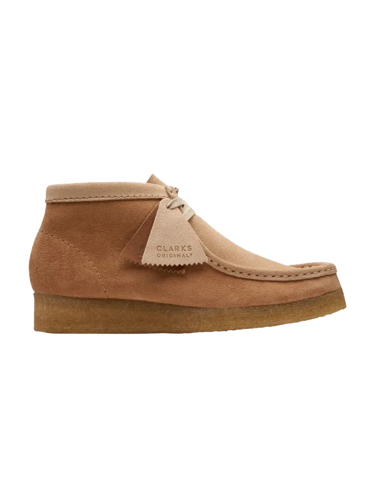 Ботинки женские Clarks Wallabee замшевые — изображение 1 из 1, коричневый