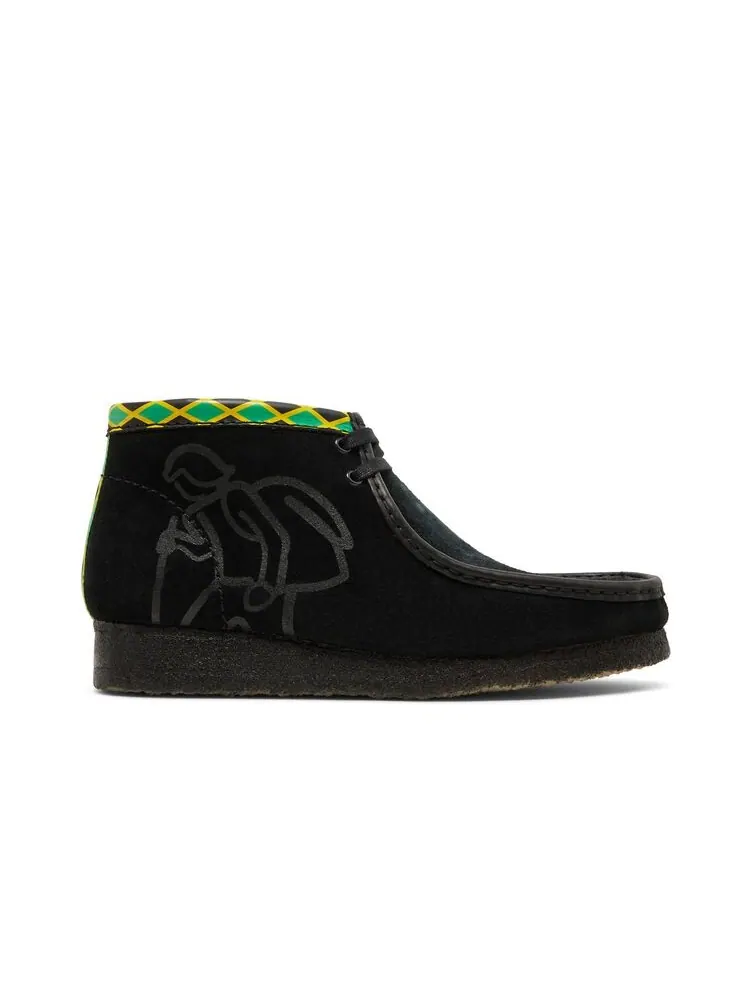Кроссовки Clarks Wallabee Black, замша — изображение 1 из 6, черный