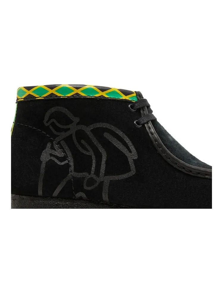 Кроссовки Clarks Wallabee Black, замша — изображение 2 из 6, черный