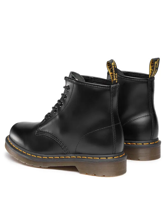 Ботинки берцы Dr. Martens 101 Yellow Stitch Smooth Leather — изображение 4 из 4, черный