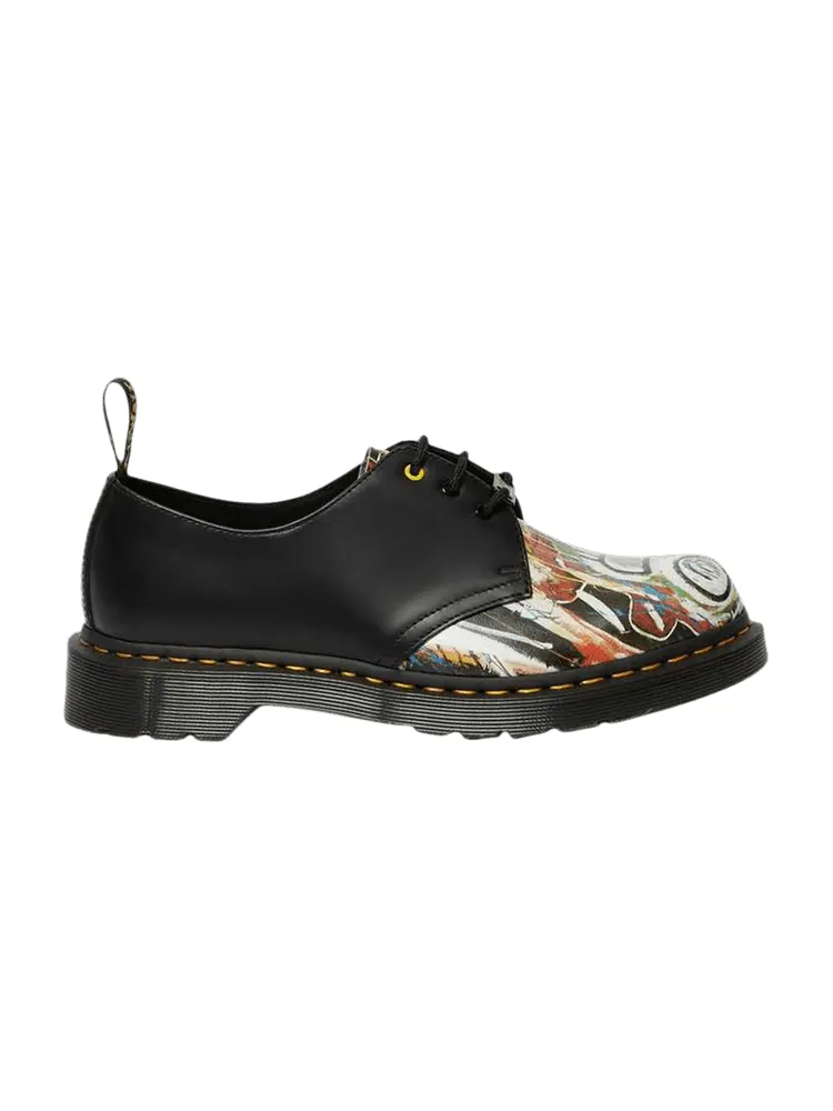 Ботинки Dr. Martens 1461 x Jean-Michel Basquiat низкие кожаные с принтом — изображение 1 из 1, черный/мульти