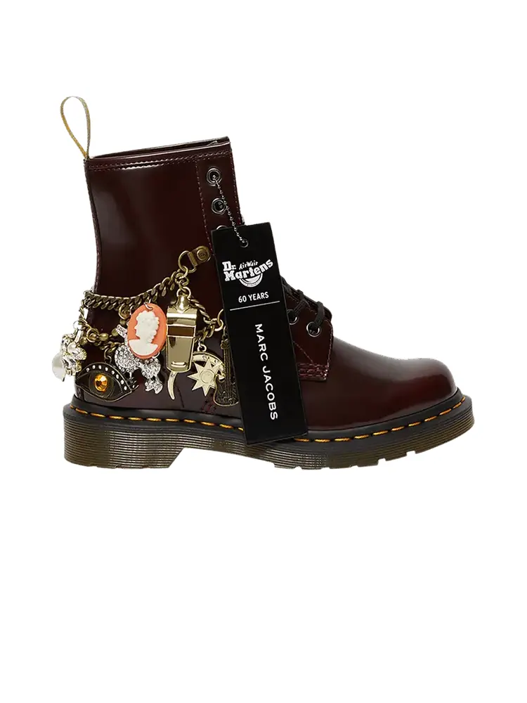 Ботинки Dr. Martens Marc Jacobs x 1460 Cherry Red, кожаные — изображение 1 из 1, красные