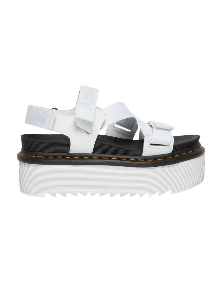 Сандалии Dr. Martens Kimber Logo Webbing Strap 'White', кожаные — изображение 1 из 1, белый