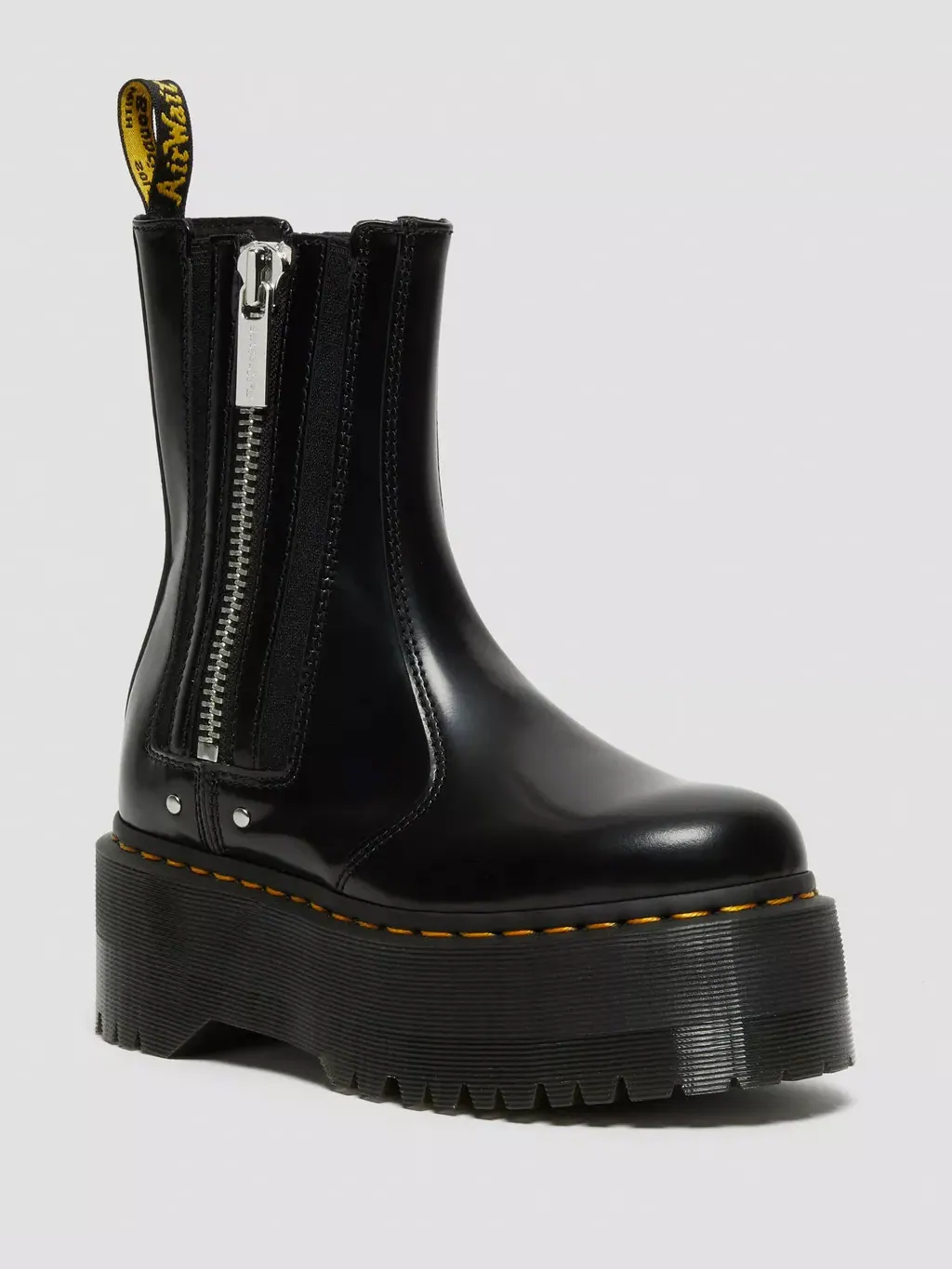 Ботинки Dr. Martens 2976 Max Leather Platform Chelsea — изображение 1 из 1, черный