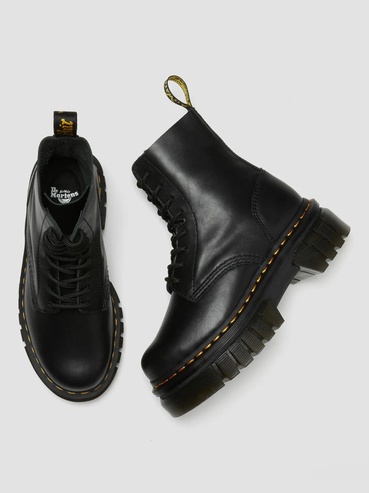 Ботильоны Dr. Martens Audrick на платформе из кожи наппа — изображение 5 из 10, черный