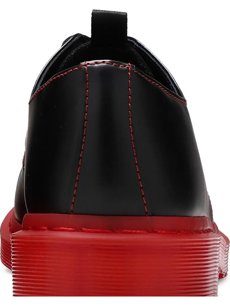 Ботинки мужские Dr. Martens x CLOT с цветной подошвой — изображение 7 из 8, черный/красный