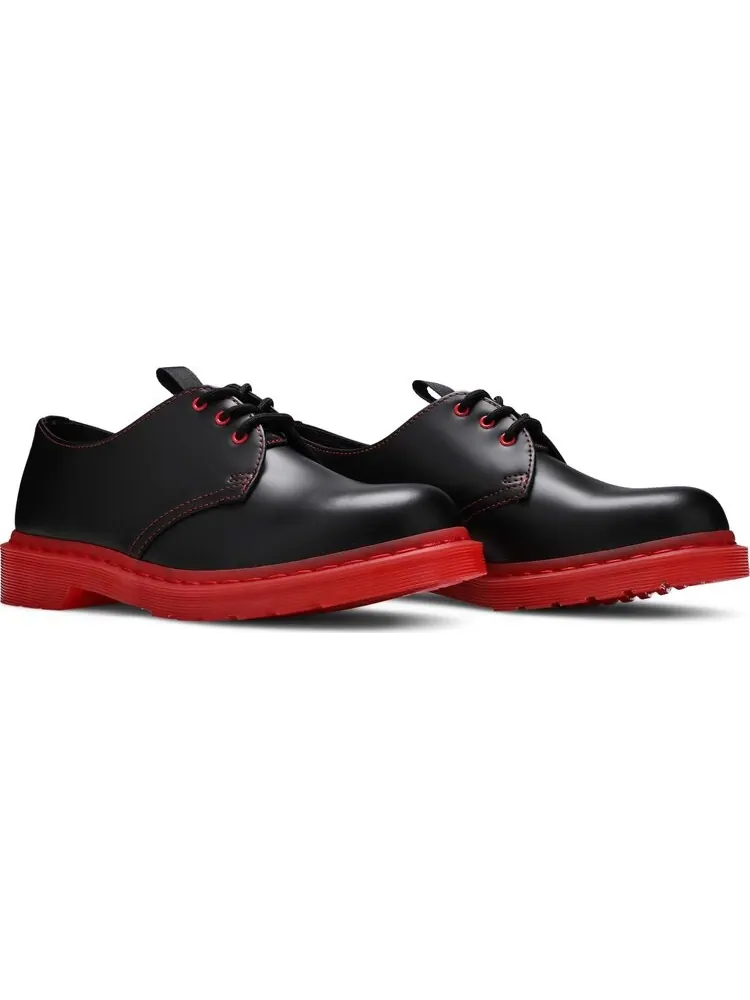 Ботинки мужские Dr. Martens x CLOT с цветной подошвой — изображение 8 из 8, черный/красный