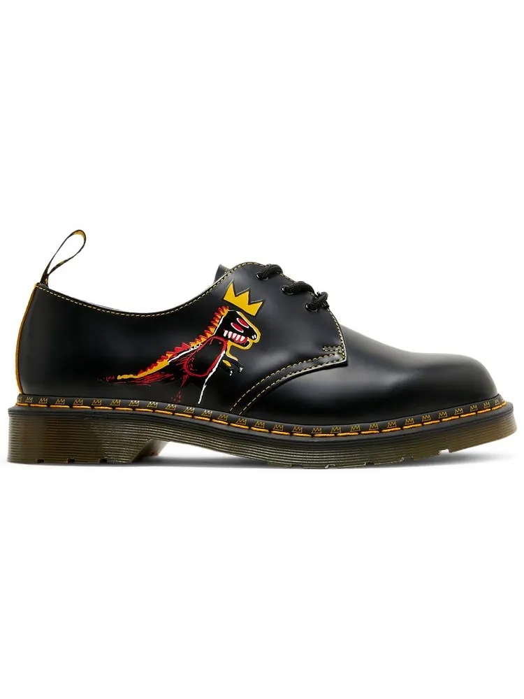 Кроссовки Dr. Martens x Jean-Michel Basquiat 1461 'Pez Dispenser', кожаные — изображение 1 из 8, черный
